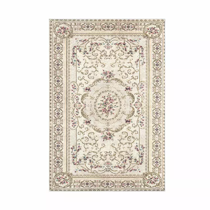 Badrumsmatta Set L'essentiel Flerfärgad 100% Polyester Halkfri Antibakteriell 50x60 cm & 60x100 cm - Badrumsmattor och våtrumsmattor - 8683342420556 - 1