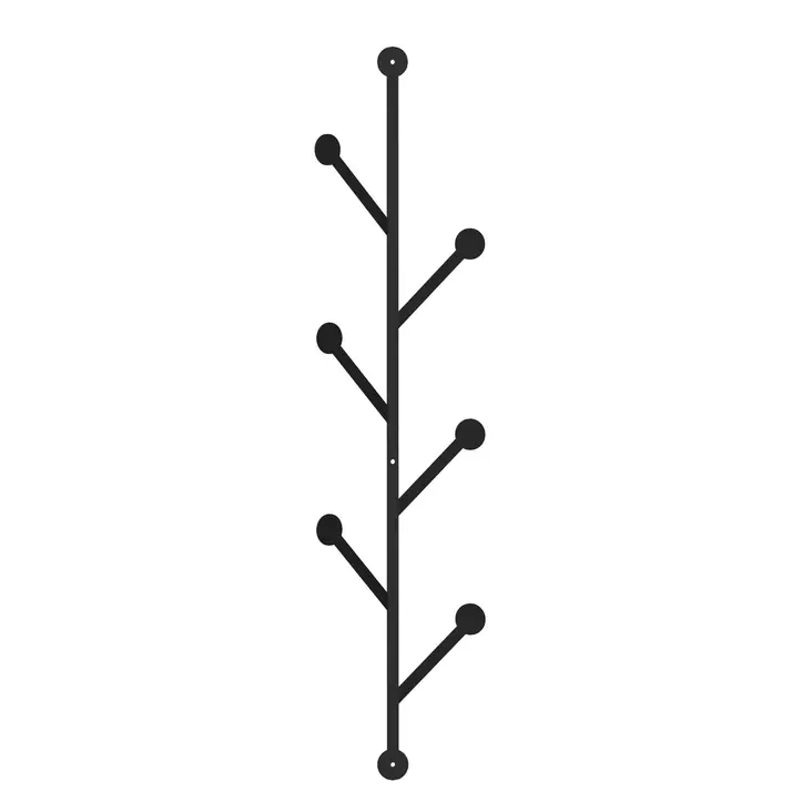 Klädhängare Hanah Home Ponpon Svart Metall 22x94x5 cm - Klädhängare - 8681875224566 - 1