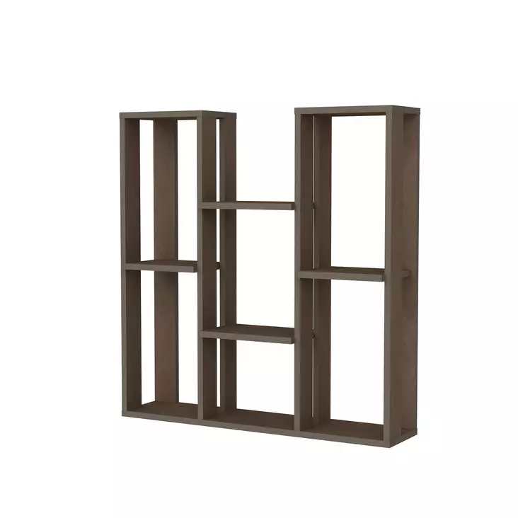 Hyllsystem Hanah Home Nevada Valnöt Spånskiva 89,6x93,2x21,9 cm - Vägghyllor - 8681875670806 - 1