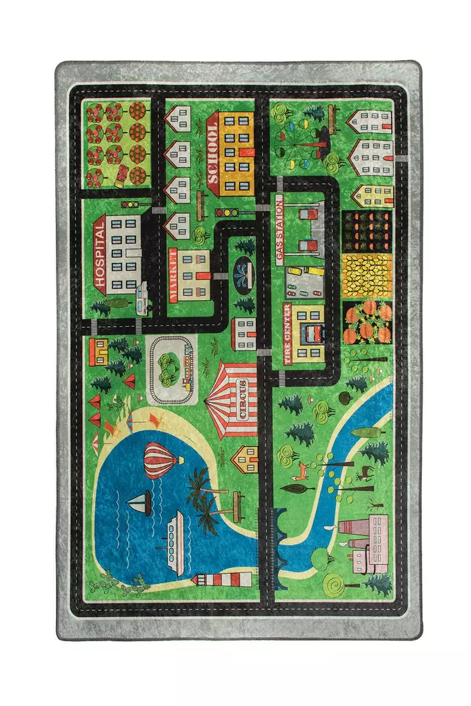 Matta Conceptum Traffic Flerfärgad Polyester 200x290 cm - Stora och medelstora mattor - 8681875386226 - 1