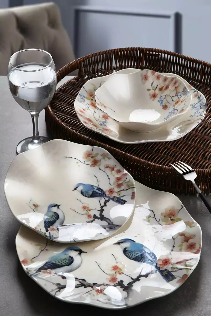 Matsservis Hermia Flerfärgad Porslin 24 Delar - Serveringsfat - 8684283871056 - 1