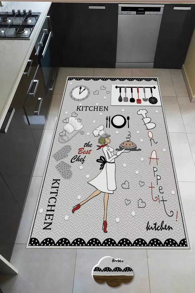 Matta Conceptum Wookece256 Flerfärgad Polyester 50x80 cm - Små mattor och gångmattor - 8683342309516 - 1