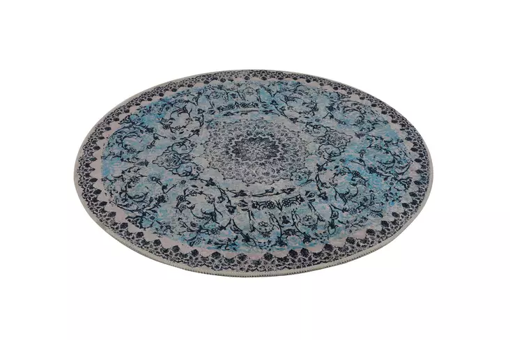 Badrumsmatta Mijölnir Flerfärgad 100% Polyester Antibakteriell Halkfri 100x100 cm - Badrumsmattor och våtrumsmattor - 8683342800266 - 1