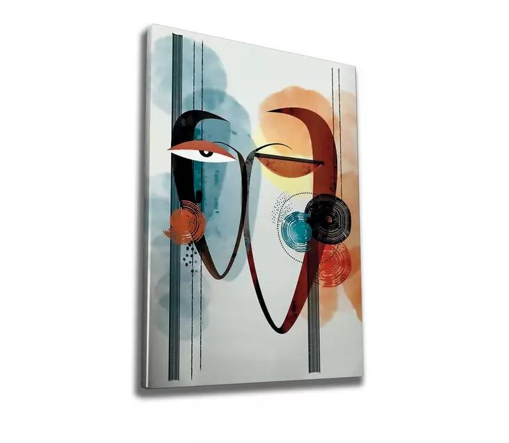 Canvastavla Wallity Flerfärgad Bomull/Polyester 50x70 cm - Tavlor och ramar - 8683342997386 - 1