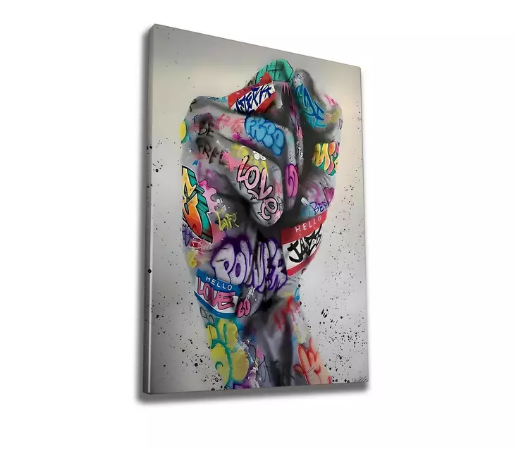 Canvastavla Wallity Flerfärgad Bomull/Polyester 50x70 cm - Tavlor och ramar - 8684282684756 - 1