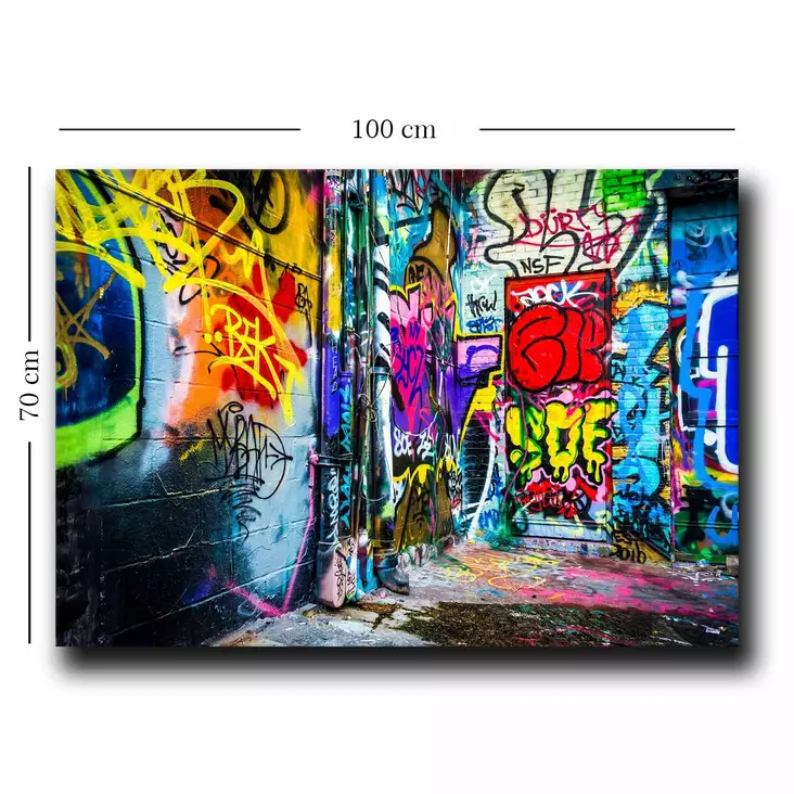 Canvastavla Wallity Flerfärgad Canvas 70x100 cm - Tavlor och ramar - 8684282634676 - 1