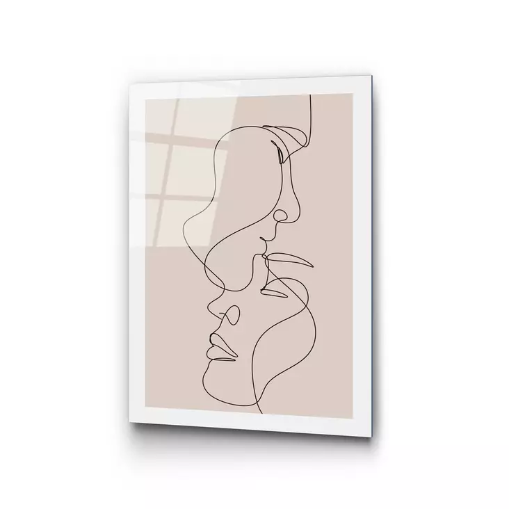 Glastavla Wallity Flerfärgad Glas 30x45 cm - Tavlor och ramar - 8684282242826 - 1