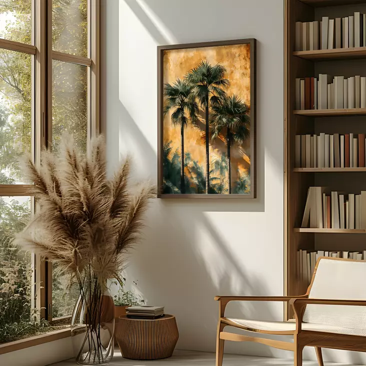 Inramad MDF-tavla Wallity Flerfärgad MDF 50x70 cm - Tavlor och ramar - 8684282616306 - 1