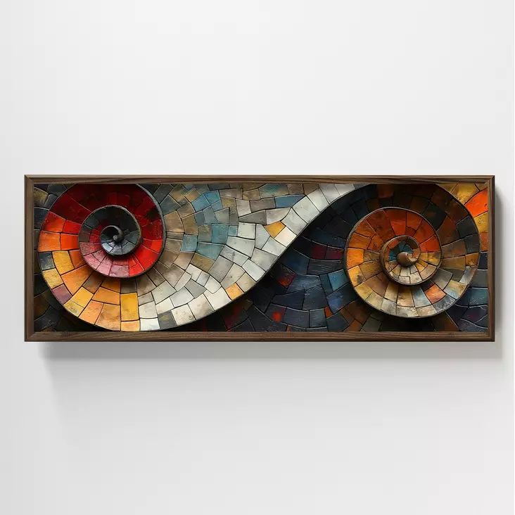 Inramad MDF-tavla Wallity Flerfärgad MDF 120x40 cm - Tavlor och ramar - 8684282630746 - 1