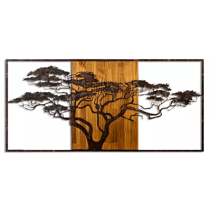 Väggdekor Trä Wallity Flerfärgad Trä 147x70x3 cm - Dekorationer, prydnadsföremål - 8683742935346 - 1