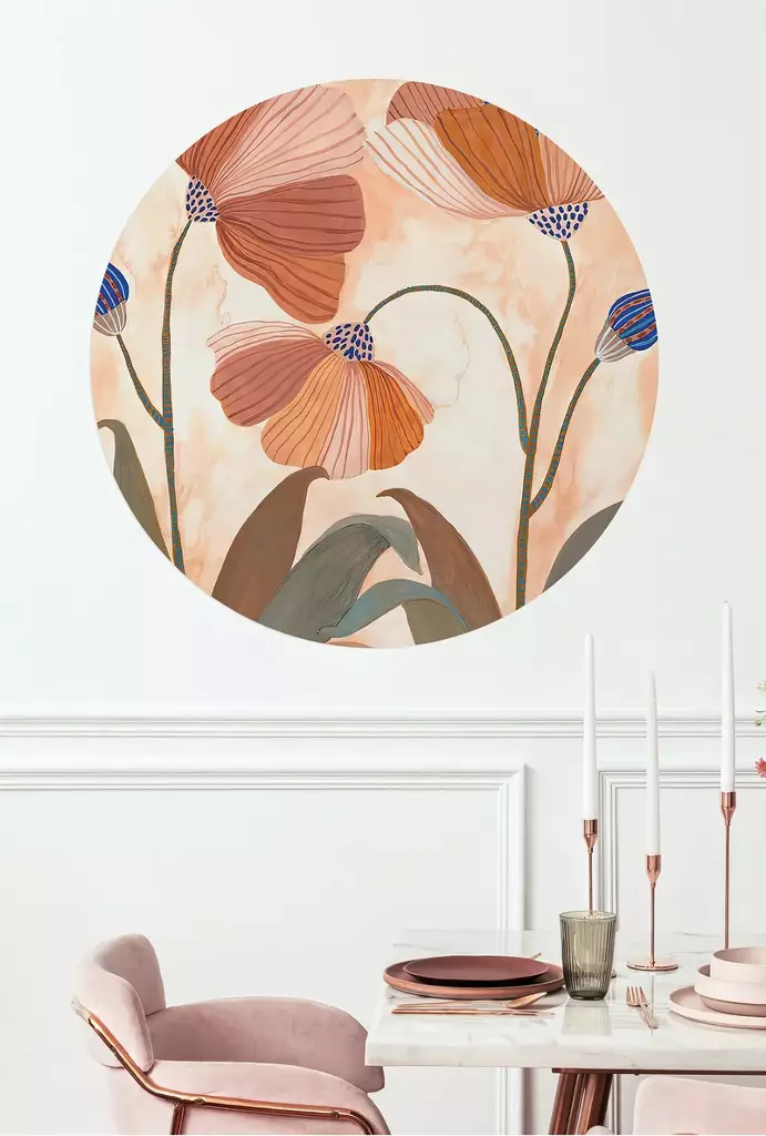 Väggdekor Wallity Flerfärgad PVC 78x78 cm - Väggdekaler och tapeter - 8684283615926 - 1