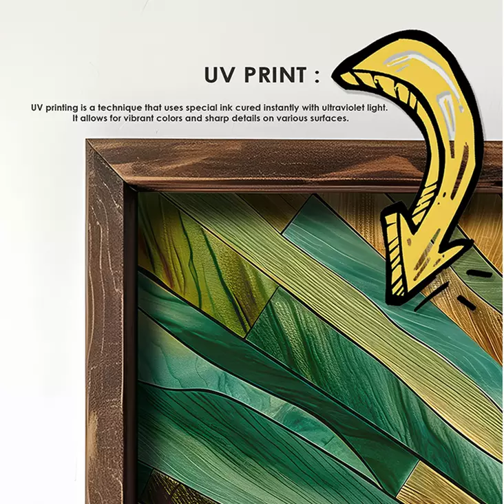 Inramad MDF-tavla Wallity Flerfärgad MDF 100x40 cm - Tavlor och ramar - 8684282848806 - 1