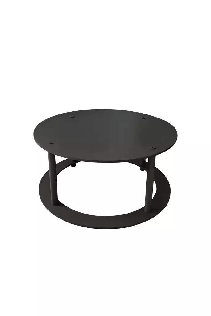 Soffbord Hanah Home Hole Round Svart MDF 70x38 cm - Soffbord - 8684283348916 - 1