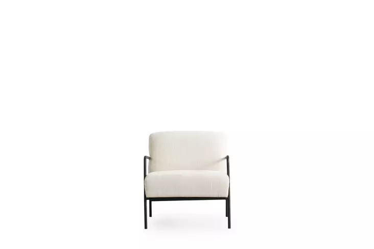 Öronlappsfåtölj Atelier del Sofa Eti Bergere Vit Polyester 90x70x75 cm - Fåtöljer - 8684282394006 - 1