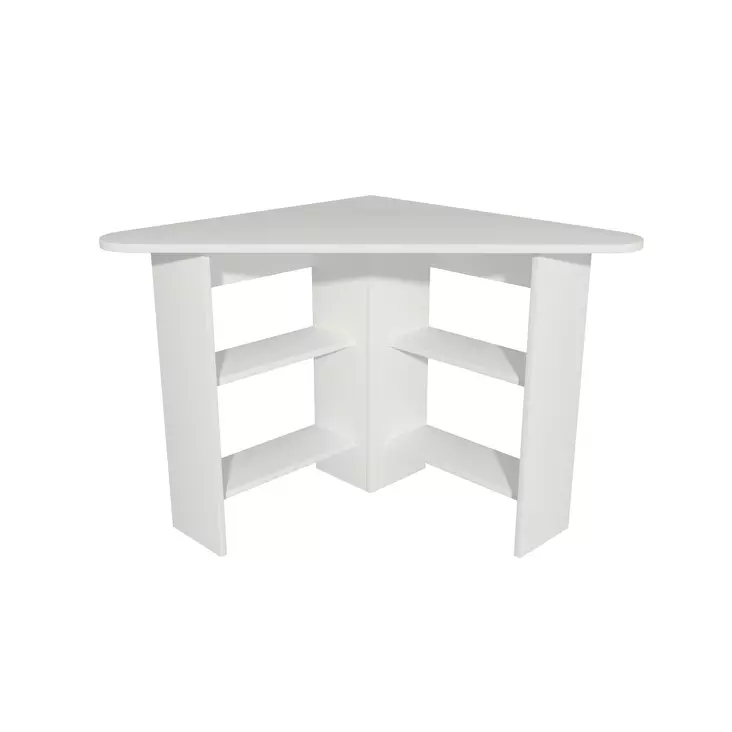 Skrivbord, vit, 80 cm x 73,8 cm x 80 cm, tålig, rymlig - Bord - 8681875705256 - 1