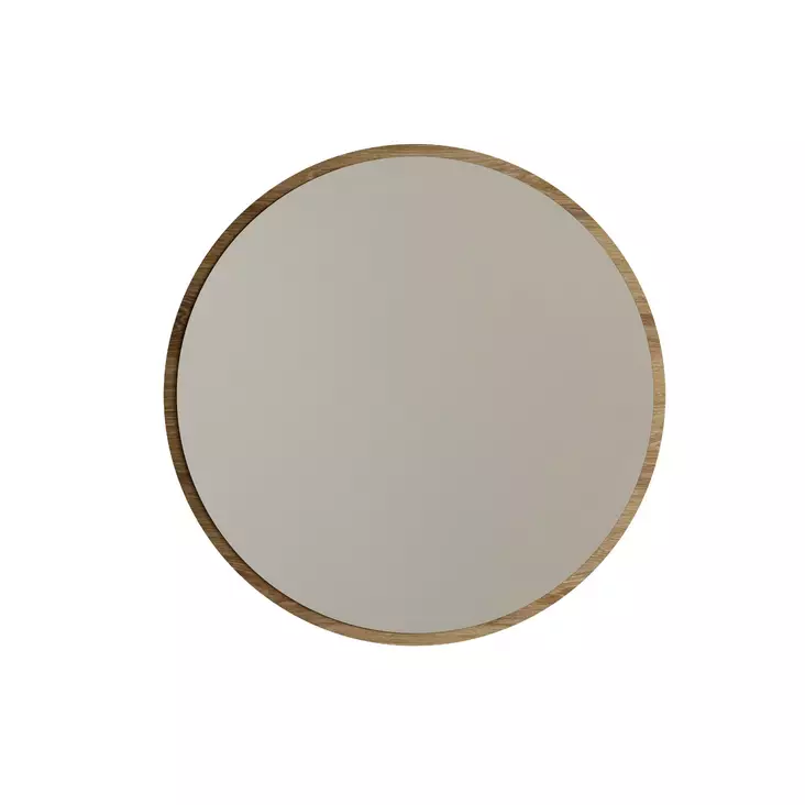 Spegel Hanah Home A707 Valnöt Spånskiva 60x60x2,2 cm - Speglar - 8682870558496 - 1