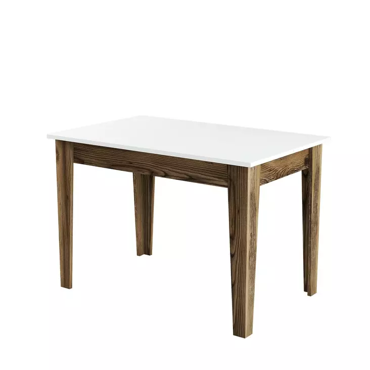 Matbord Hanah Home Kiev 505 Valnöt Vit Spånskiva 110x75x72 cm - Matbord - 8683743327416 - 1