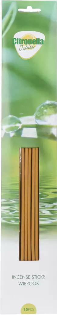 Rökelsepinnar med citronelladoft för utomhusbruk 15 st - Myggsprayer och bekämpningsmedel - 8719987017346 - 1
