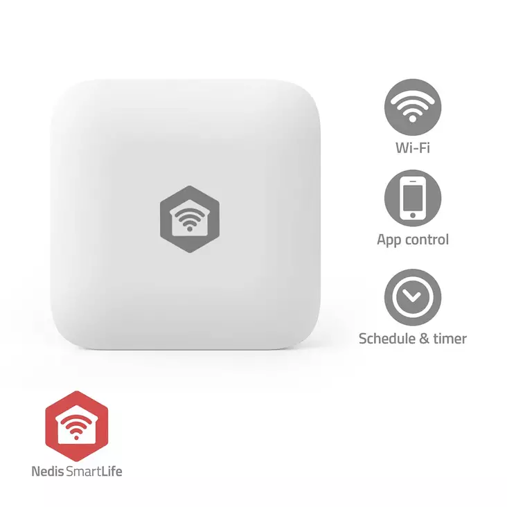 SmartLife Water Detector | Zigbee 3.0 | Batteridriven | Max. batteritid: 12 Månader | Vit - Larm och sensorer - 5412810469536 - 1