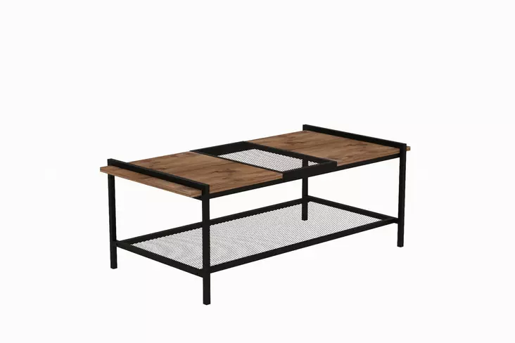 Soffbord Hanah Home Mata Furu Svart Spånskiva 120x45x54 cm - Soffbord - 8683743842636 - 1