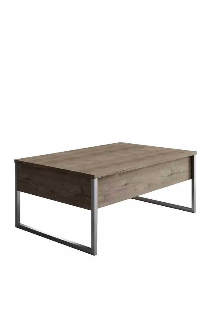 Soffbord Hanah Home Luxe Valnöt Silver Spånskiva 90x60x40 cm - Soffbord - 8684282832416 - 1