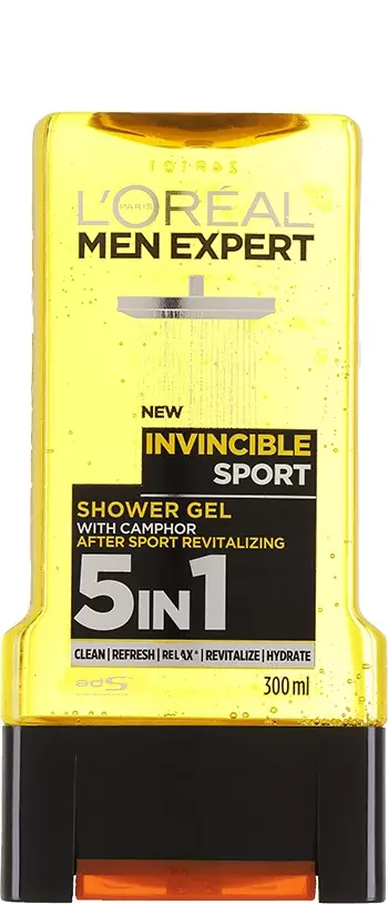 Duschgel Invincible Sport 300 ml - Duschgeler och tvättmedel - 3600523493326 - 1
