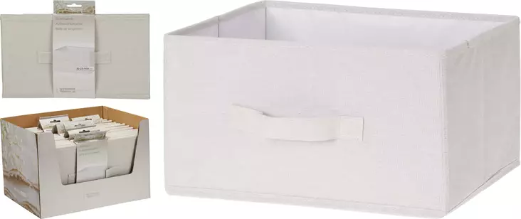 Förvaringslåda i nonwoven 32 x 25 x 18 cm - Plastlådor och förvaringslådor - 8721037508216 - 1