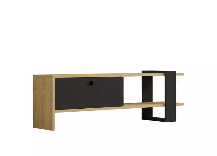 TV-bänk Hanah Home Yonca Antracit Ek Spånskiva 120x36,8x25 cm - TV-bänkar - 8683342740296 - 1