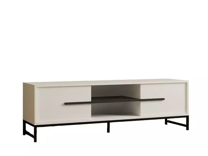 TV-bänk Hanah Home Mono Vit Spånskiva 160x50x40 cm - TV-bänkar - 8683743451456 - 1