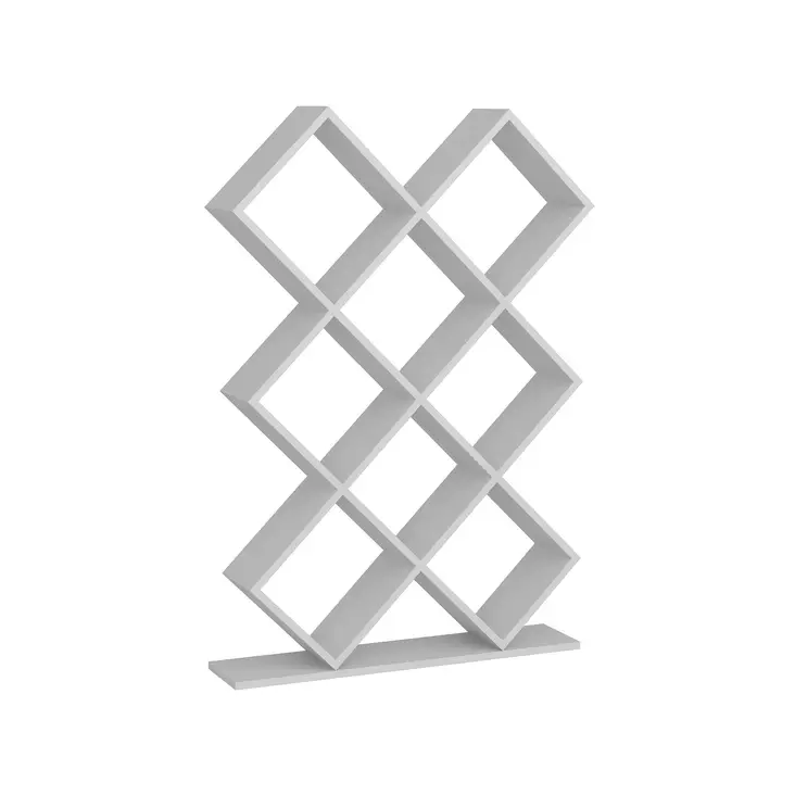 Bokhylla Hanah Home Kumsal Vit Spånskiva 90x129x19,5 cm - Bokhyllor - 8681181980316 - 1