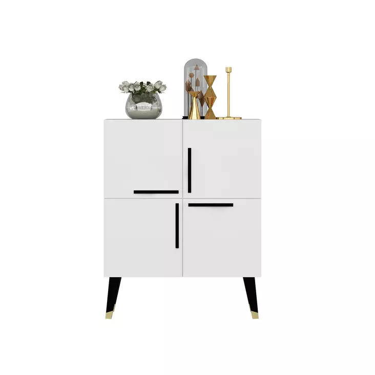 Konsolbord Hanah Home Makro Vit Spånskiva 70x90x35 cm - Byråer och skåp - 8683342978996 - 1