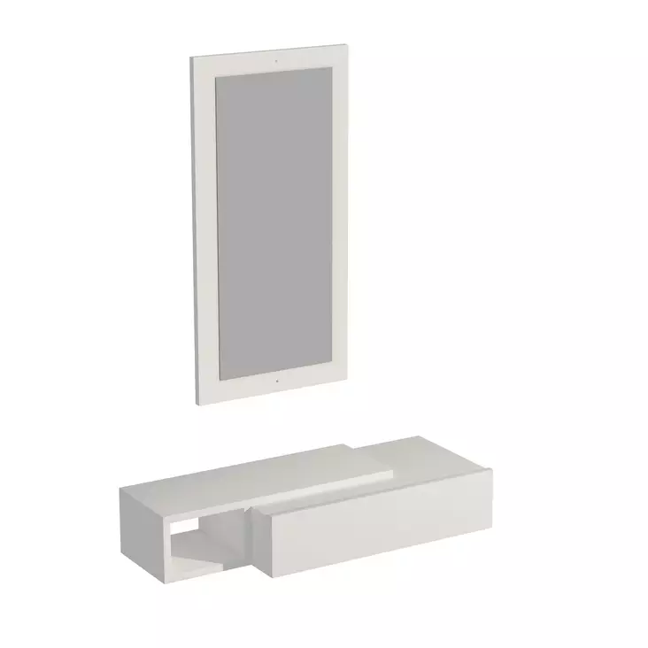 Sideboard Hanah Home Vien Vit Spånskiva 82x15,8x29,6 cm - Sidobord och extrabord - 8683743971336 - 1