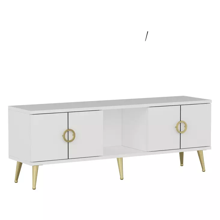 TV-bänk Hanah Home Cey Vit Spånskiva 120x30x45 cm - TV-bänkar - 8683742102236 - 1