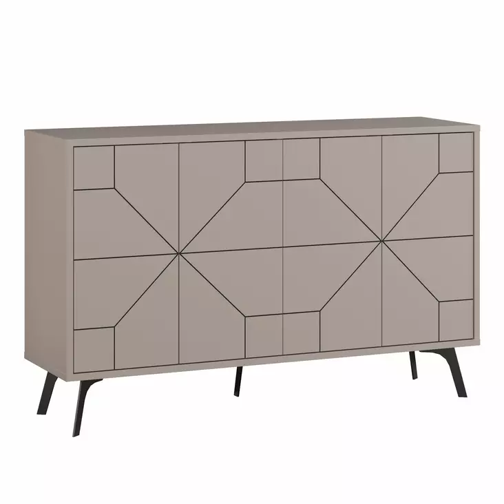 Konsolbord Hanah Home Dune Ljus Mocca Spånskiva 123x62,4x35 cm - Möbler - 8683342851336 - 1