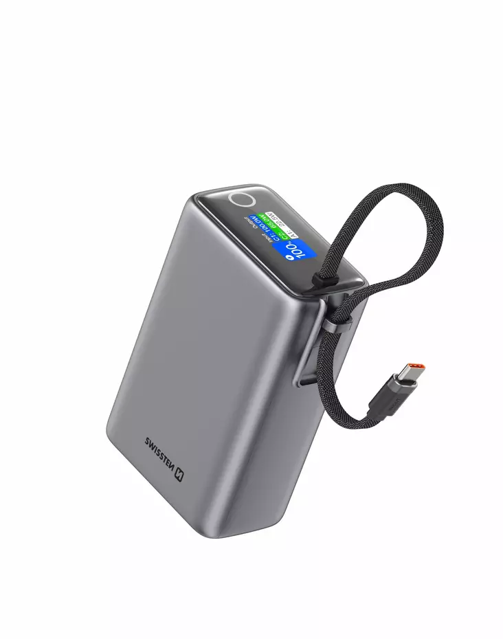 Reservströmförsörjning 25000mAh 100W Swissten 22013977 - Powerbanks - 8595217493346 - 1