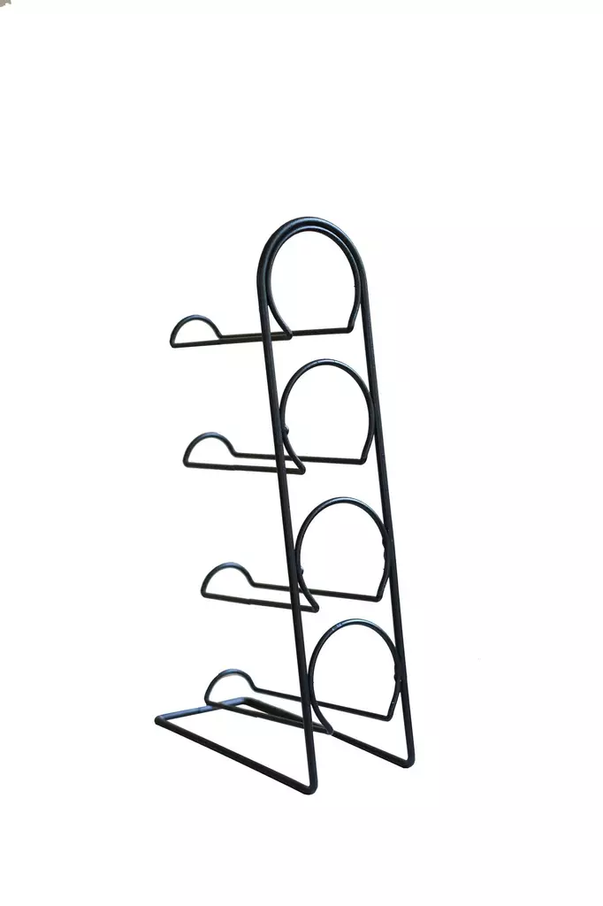 Vinflaskhållare Hanah Home Hope Svart Metall 21x12x43,5 cm - Möbler - 8684282608226 - 1