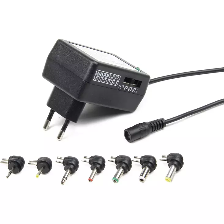 Universell nätadapter 3-12V 1A Gembird - Allmänna strömförsörjningar och adaptrar - 8716309082136 - 1