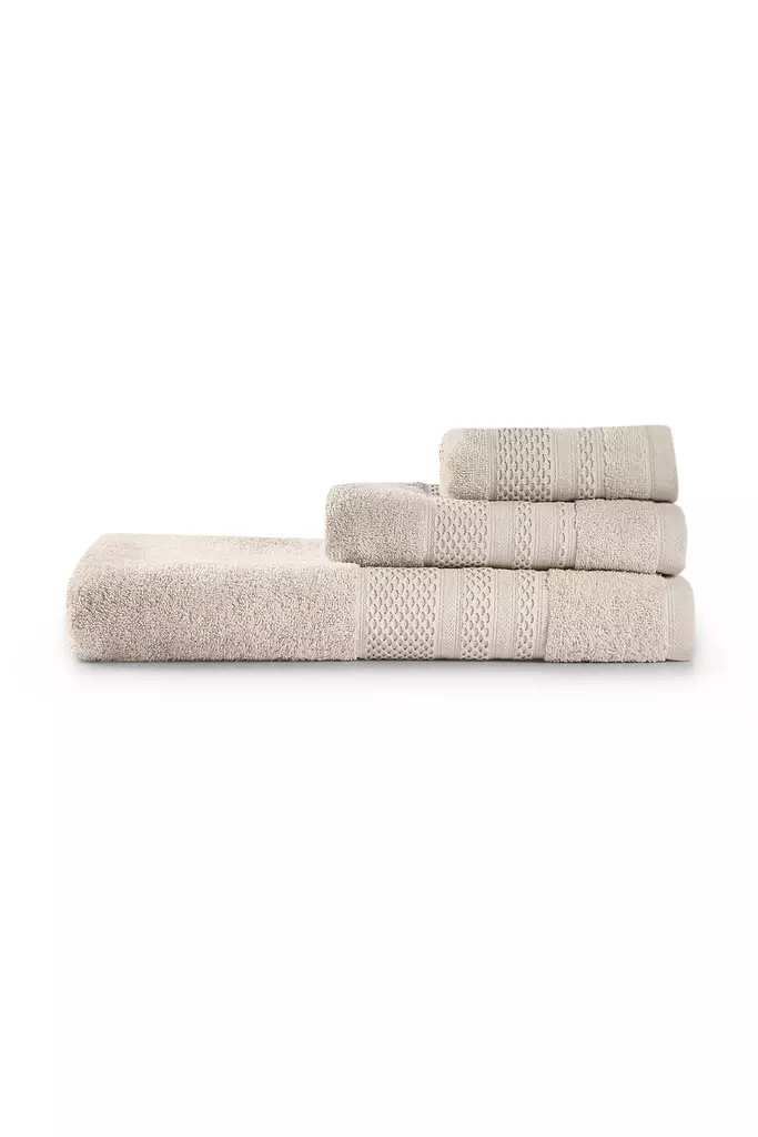 Handdukset Mijölnir Cappuccino 100% Bomull 50x90 cm & 30x50 cm & 90x150 cm - Handdukar - 8684283056736 - 1
