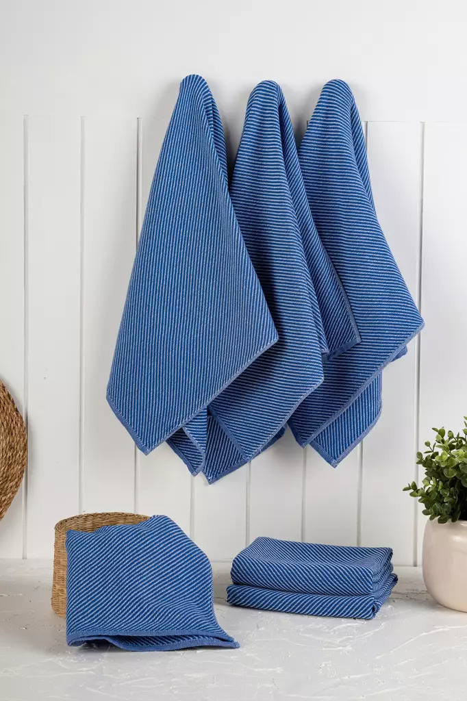 Kökshandduk Set Hermia Eloise Nattblå Bomull Polyester 6 Delar - Kökstextilier - 8684283207596 - 1