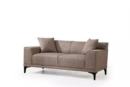 2-sits soffa Atelier del Sofa Petra 2 Brunbeige Polyester 165x86x87 cm - Soffor - 8683342939287 - 1