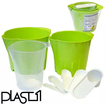 Keitti=C3=B6sarja kulho + siivil=C3=A4 + mitat - Köksredskap - 5710255152007 - 1