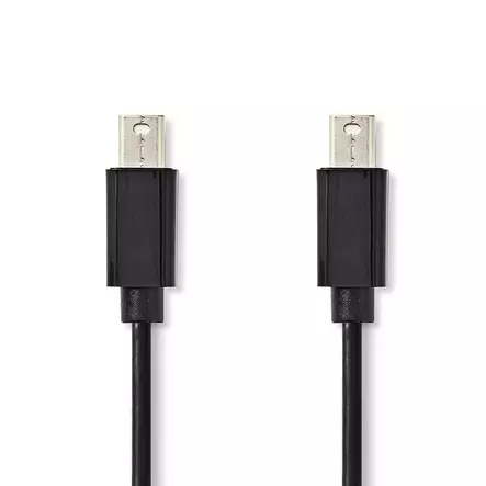 Mini Displayport-kabel | DisplayPort 1.2 | Mini DisplayPort Hane | Mini DisplayPort Hane | 21.6 Gbps | Nickelplaterad | 1.00 m | Rund | PVC | Svart | Plastpåse - Dator och nätverk - 5412810275397 - 1