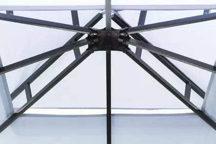 Paviljonki Barcelona ter=C3=A4s harmaa 3x3 m - Paviljonger och pergolor - 6410412173027 - 2