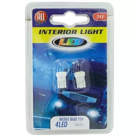 Polttimopari 24V 4led T10 valkoinen - Strålkastare och glödlampor - 8711252357317 - 1