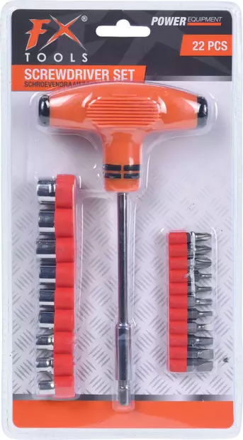 Skruvmejselsats 22 delar - Skruvmejslar - 8719202020977 - 1