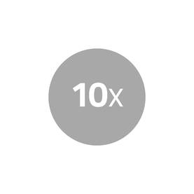 RJ45-kontakt | Hane | Solid FTP CAT5e | Rak | Nickelplaterad | 10 st. | Polycarbonate | Grå / Transparent | Låda - Dator och nätverk - 5412810289387 - 2