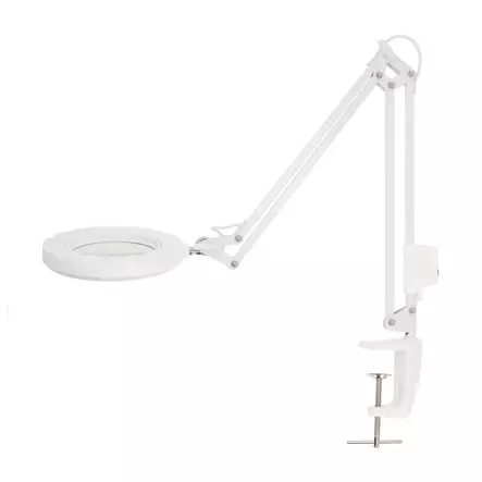 Förstoringsglas Bordslampa | Linsstyrka: 3 Diopter | 6500 K | 6 W | 700 lm | Vit - Handverktyg - 5412810455607 - 1