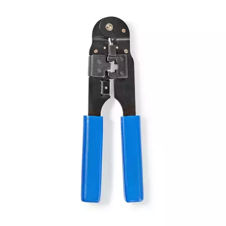 Crimp pliers | CAT5e / CAT6 / CAT6a | Skärande / Stripp / Tång | ABS / Stål | Blå - Kabelverktyg - 5412810467037 - 30