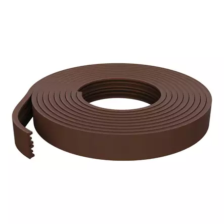 Fönstertätningslist 6 m E-profil brun Mag-Pro - Självhäftande tätningslist i EPDM för fönster och dörrar (2 x 3 m) - Fönster- och dörrtätningar - 6418536038987 - 1