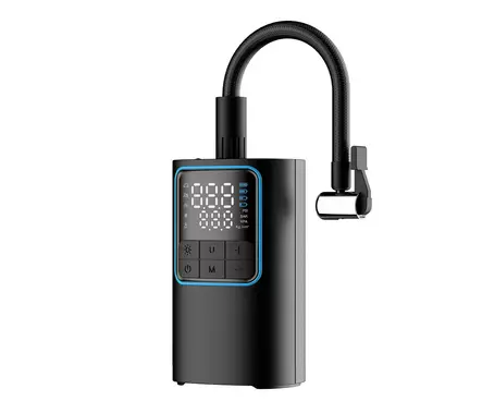 Automatisk däckpåfyllare laddningsbar - 4000 mAh minikompressor och powerbank - Däcktrycksmätare och pumpar - 6438140820037 - 1